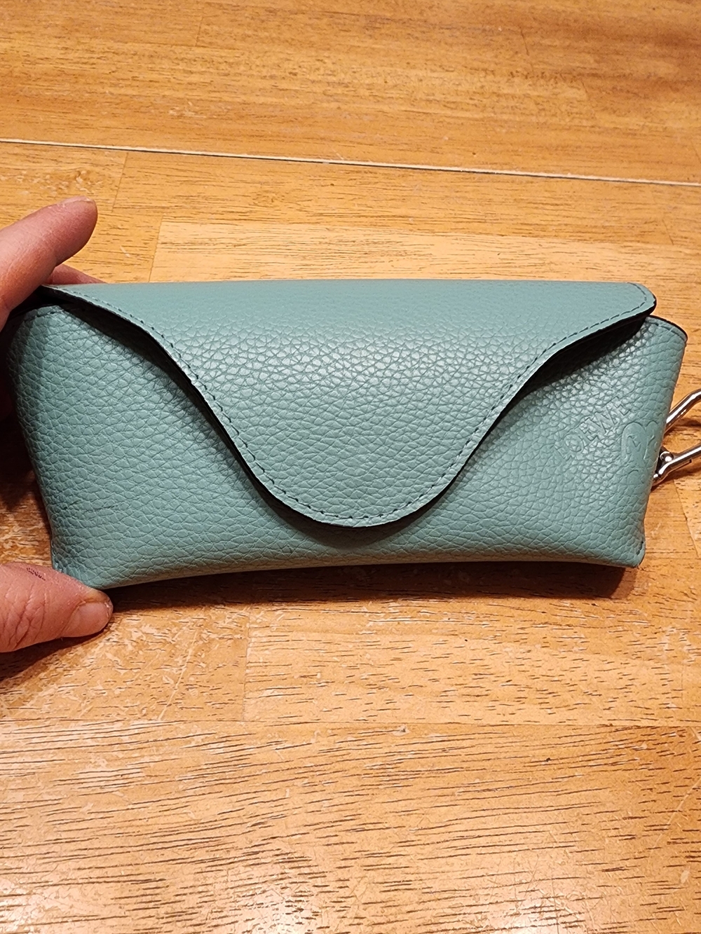 LOEWE leather sunglasses case with Keychain Lanyard